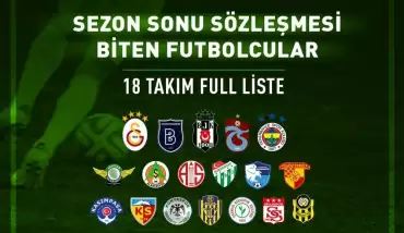 Süper Lig'de sözleşmesi bitecek futbolcular kimler? TAM LİSTE