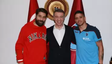 Trabzonspor'da Olcay Şahan ve Ibanez'e veda töreni yapıldı