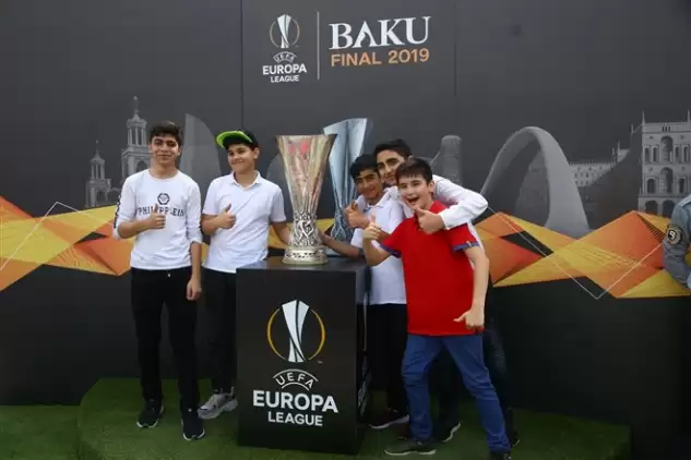 Bakü'de UEFA Avrupa Ligi finali coşkusu 