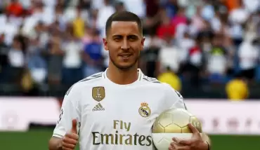 Real Madrid, en pahalı transferi Hazard'ı tanıttı