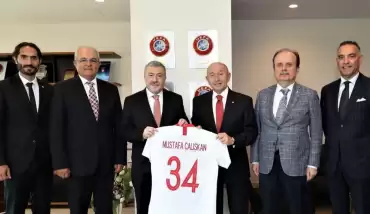 Mustafa Çalışkan'dan Nihat Özdemir'e nezaket ziyareti	