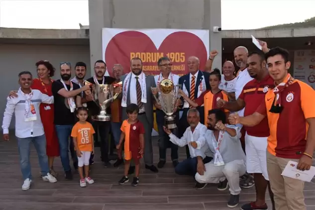 Galatasaray'ın şampiyonluğu Bodrum'da kutlandı