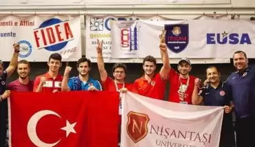 Nişantaşı Üniversitesi masa tenisinde üst üste 2'nci kez Avrupa şampiyonu