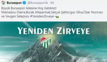 TFF 1. Lig ekibi Bursaspor, 6 transferi birden açıkladı.