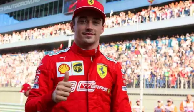 Rusya'da pole pozisyonu  Charles Leclerc'in