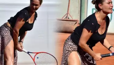 Hülya Avşar Cup Senior Tenis Turnuvası’na katıldı