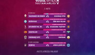 Vestel Venus Sultanlar Ligi’nde 5. Hafta Başlıyor