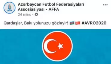 Azerbaycan Futbol Federasyonu'ndan EURO 2020 paylaşımı!