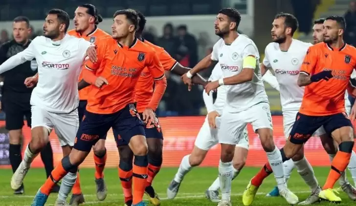 Başakşehir, Konyaspor'a da puan bıraktı! 1-1