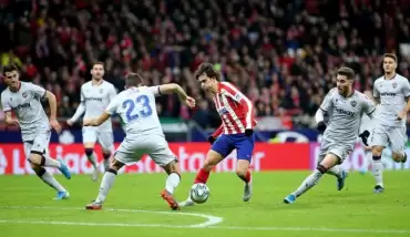 Atletico Madrid sahasında kazandı!