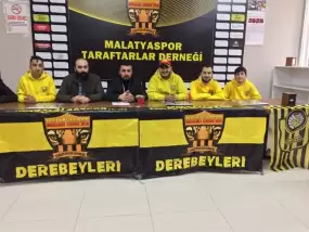 Malatyaspor'lu taraftarlardan ‘takımımızın yanındayız’ mesajı!