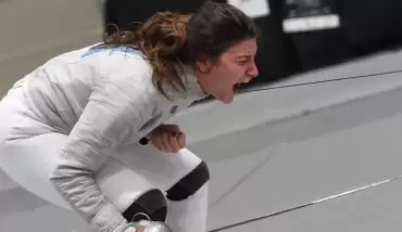 Eskrimde Nisanur Erbil gümüş madalya kazandı