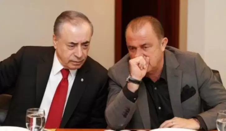 Mustafa Cengiz ve Fatih Terim, statta bir arada