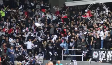 Beşiktaş tribünlerinden ilk Sergen Yalçın tezahüratı...