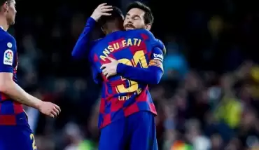 Lionel Messi hazırladı, 17 yaşındaki Ansu Fati bitirdi! 2-1