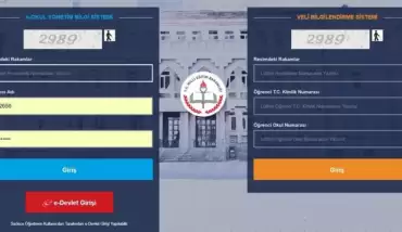 E-okul veli bilgilendirme sistemi açılış sayfası