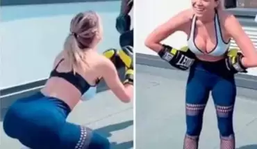 Diletta Leotta, sandalyede yaptığı egzersizle herkesi mest etti