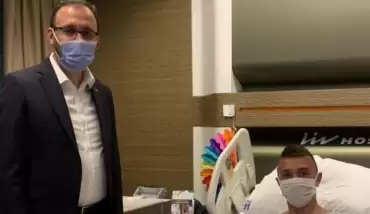 Bakan Kasapoğlu'ndan Muslera'ya ziyaret