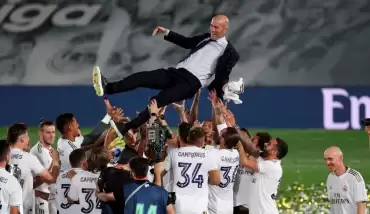 Zinedine Zidane: "Bu ligi kazanmak çok zor ama kazandık"
