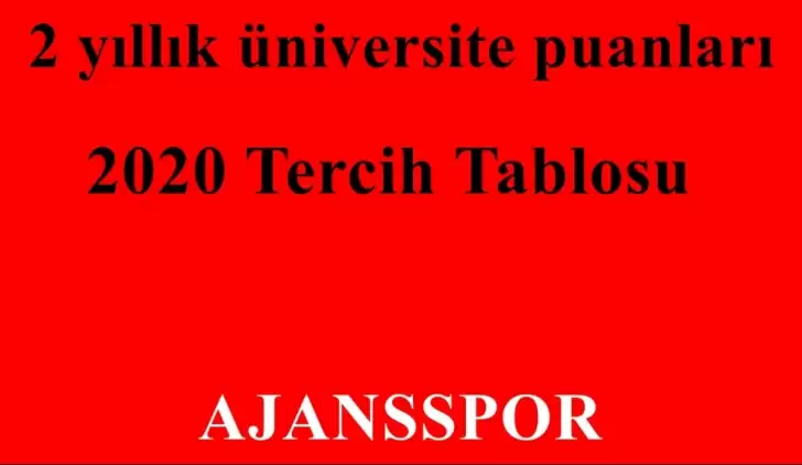 2020 Dış Ticaret 2 Yıllık Taban Puanları