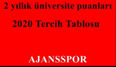 2020 Muhasebe ve Vergi Uygulamaları 2 Yıllık Taban Puanları