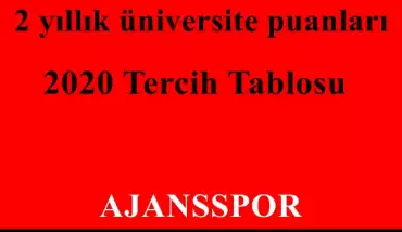 2020 Sosyal Güvenlik 2 Yıllık Taban Puanları