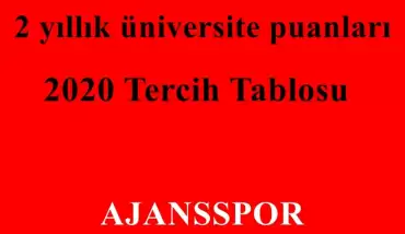 2020 Turizm ve Seyahat Hizmetleri 2 Yıllık Taban Puanları