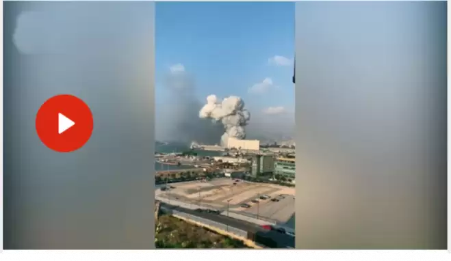 VİDEO | Lübnan’ın başkentinde büyük patlama oldu!