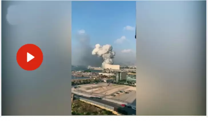 VİDEO | Lübnan’ın başkentinde büyük patlama oldu!