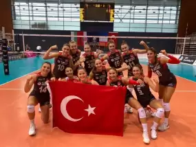19 Yaş Altı Genç Kız Voleybol Milli Takımı, Avrupa Şampiyonası’nda yarı finalde