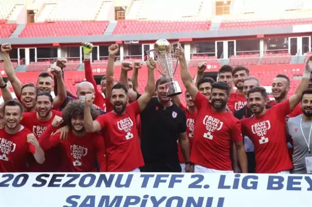 Samsunspor şampiyonluk kupasına kavuştu