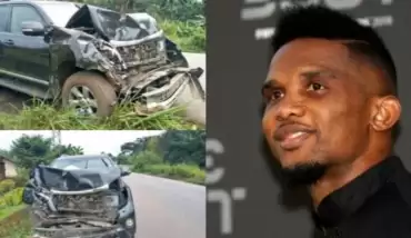 Samuel Eto'o kaza geçirdi! Aracı perte çıktı...