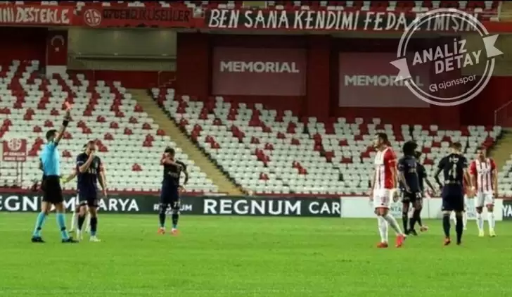 Antalyaspor bu sezon 5 defa kızardı