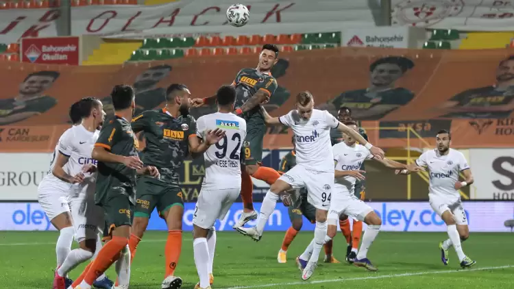 Alanyaspor yine topu aldı maçı verdi