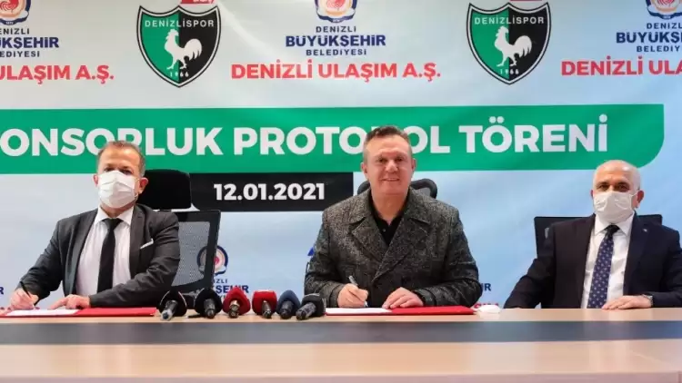 Büyükşehir Ulaşım AŞ’den, Denizlispor’a 3 milyon 750 bin TL’lik sponsorluk