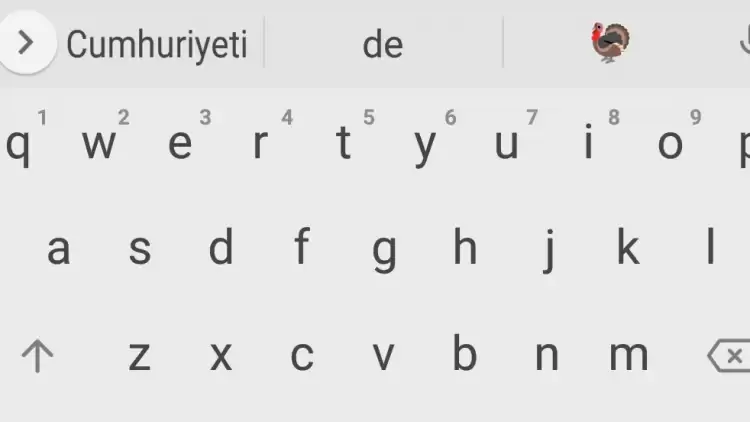 Google Keyboard mesajlaşırken Türkiye yazısına hindi neden çıkarıyor?