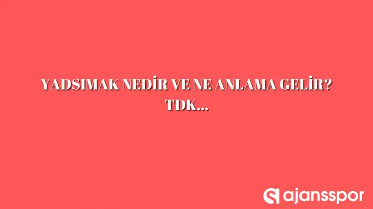 Yadsımak nedir, ne anlama gelir ve nerelerde kullanılır? Yadsımak TDK kelime anlamı nedir?