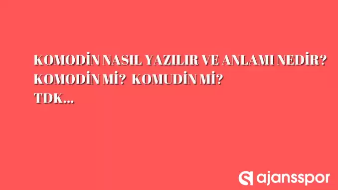 Komodin nasıl yazılır? TDK’ya göre ‘Komodin mi Komidin mi olarak yazılır? Komudin mi Komodin mi?