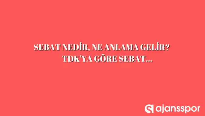 Sebat nedir, ne anlama gelir ve nerelerde kullanılır? Sebat TDK kelime anlamı nedir?