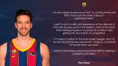 Pau Gasol, İspanya'ya geri döndü