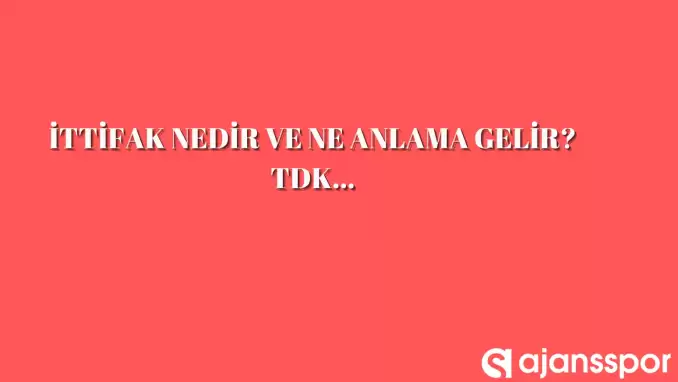 İttifak nedir, ne anlama gelir ve nerelerde kullanılır? İttifak TDK kelime anlamı nedir?