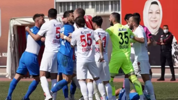 Tuzlaspor-Ümraniyespor maçında ortalık karıştı!