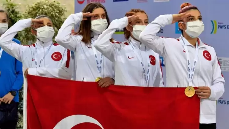 Avrupa şampiyonu olan Türkiye Özel Sporcular Kadın Milli Takımı, yurda döndü