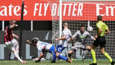 Milan, Sampdoria’nın elinden son anda kurtuldu