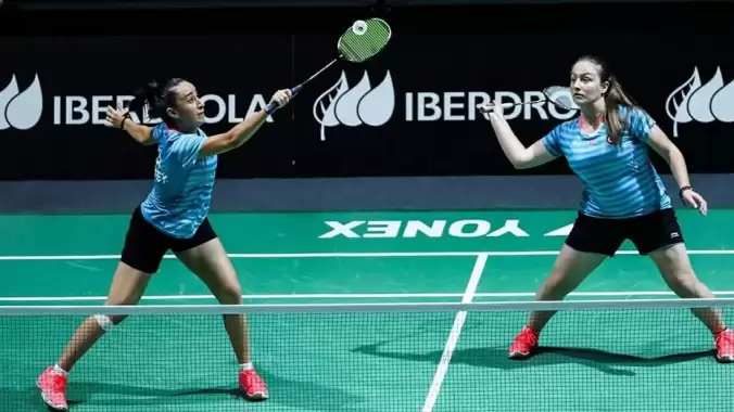 Bengisu Erçetin ile Nazlıcan İnci Avrupa Badminton Şampiyonası'nda ikinci yurda