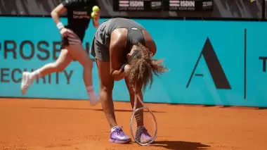 Tek kadınlar dünya 2 numarası Madrid Açık'a erken veda etti