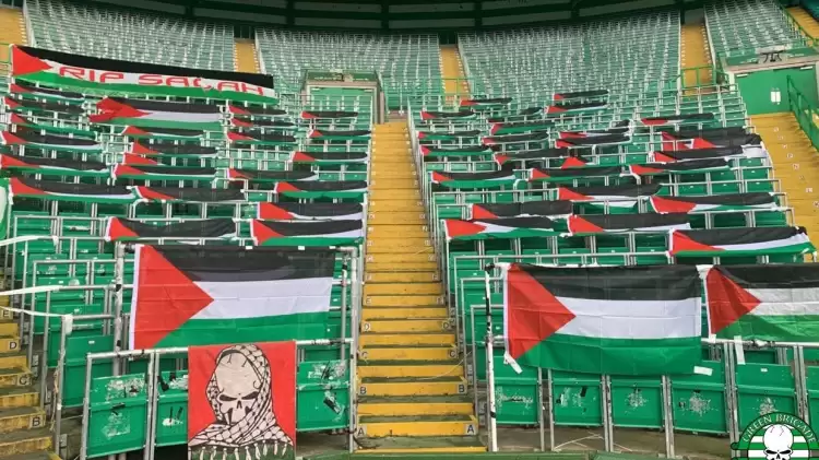 Celtic taraftarı, Filistinlilerin sesi olmaya devam ediyor