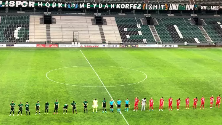 Kocaelispor-Hekimoğlu Trabzon maçı 15 dakika geç başladı