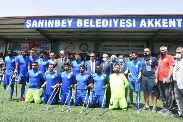 Ampute Futbol Federasyonu Şampiyonlar Ligi'nde Şahinbey Belediyespor rüzgarı