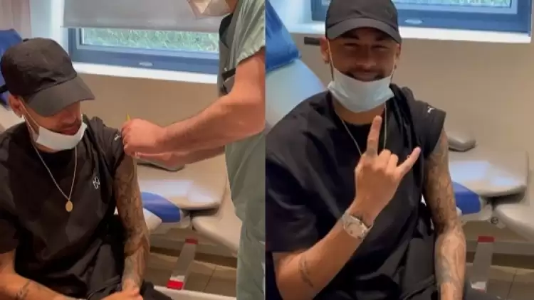 Neymar aşısını olup mesaj verdi